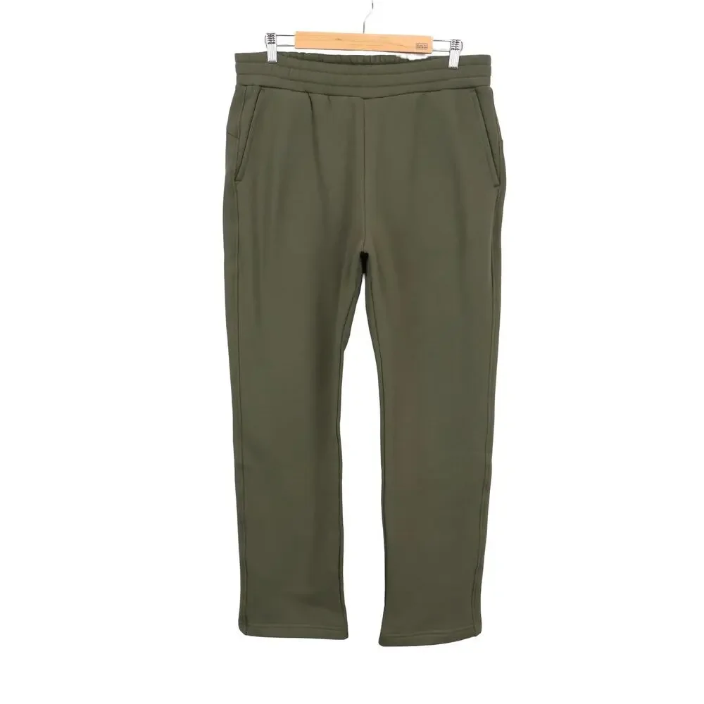 NWOT American Giant Men's Straight Cotton Sweatpant Deep Olive Size Large